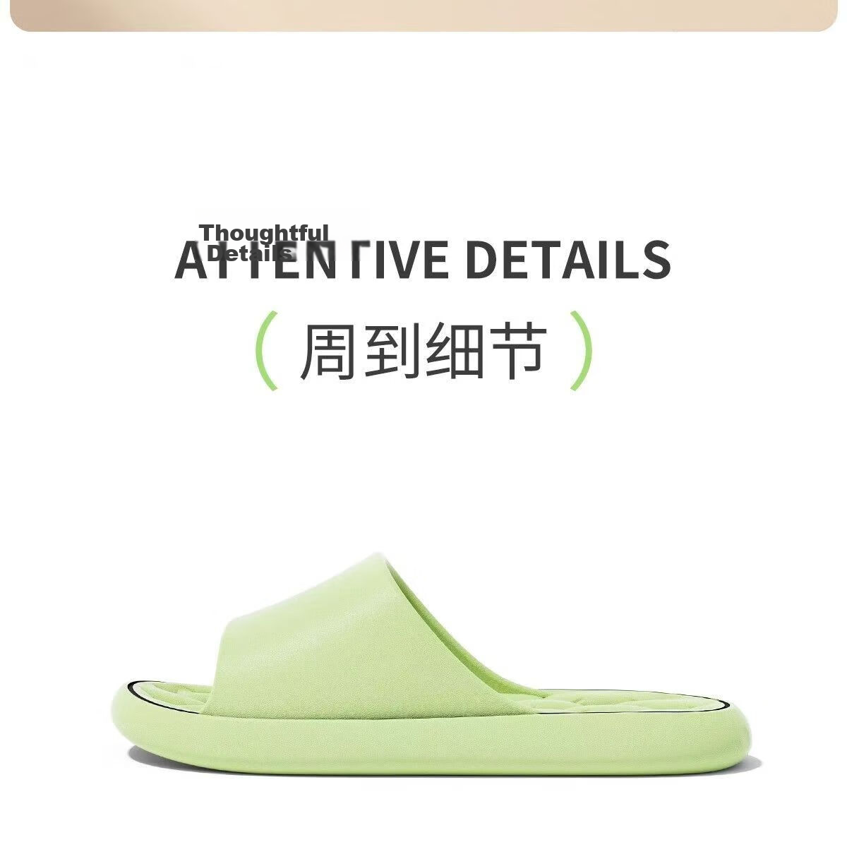 Seven-Color Spun Men's Slippers Soft Sole Home Casual Couple Bathroom Shower Non-Slip Thick Sole Outdoor Women's Sandals Gray Size 42-43 16