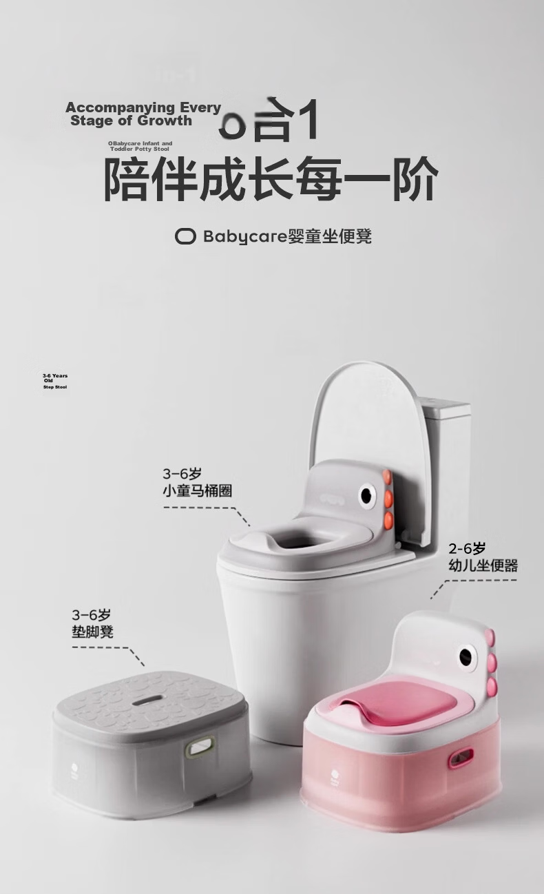 Babycare Toilet Seat, Squatting Toilet, Children's Toilet, Realistic Toilet Seat, Potty Training for Ages 2-6, Baby Potty, Weilifen Color 3