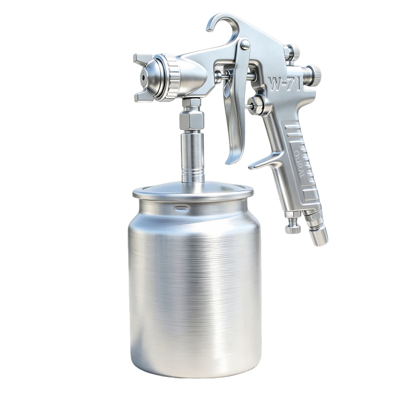 Jingkai Pneumatic Paint Spray Gun with Bottom and Top Cup Air Pump Spray Gun Furniture Wood Primer Coating Atomizing Tool