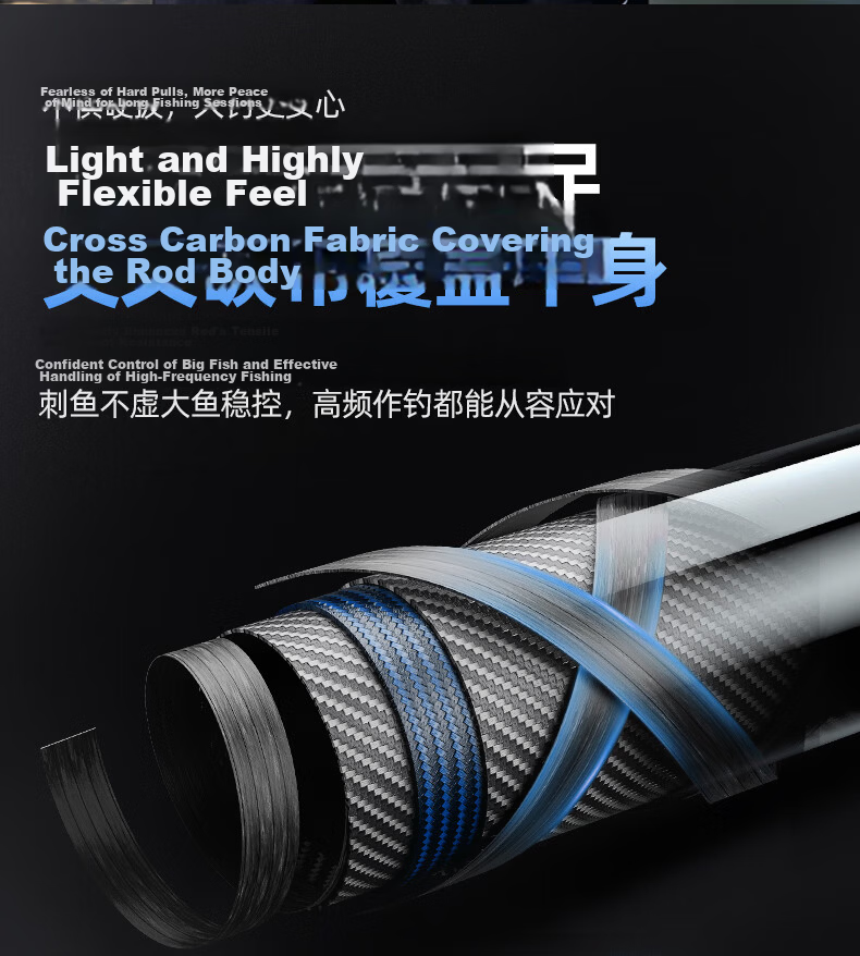GW 2.28m M Power Straight Handle Tianzun Lure Fishing Rod Universal Long Cast Lure Rod Smooth Rod for Qiaozui and Blackfish Fishing 10