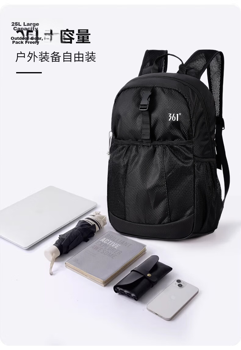 361° Foldable Backpack Women's Ultra-Light Large Capacity Lightweight Water-Resistant Outdoor Hiking Bag Men's Travel Backpack 7