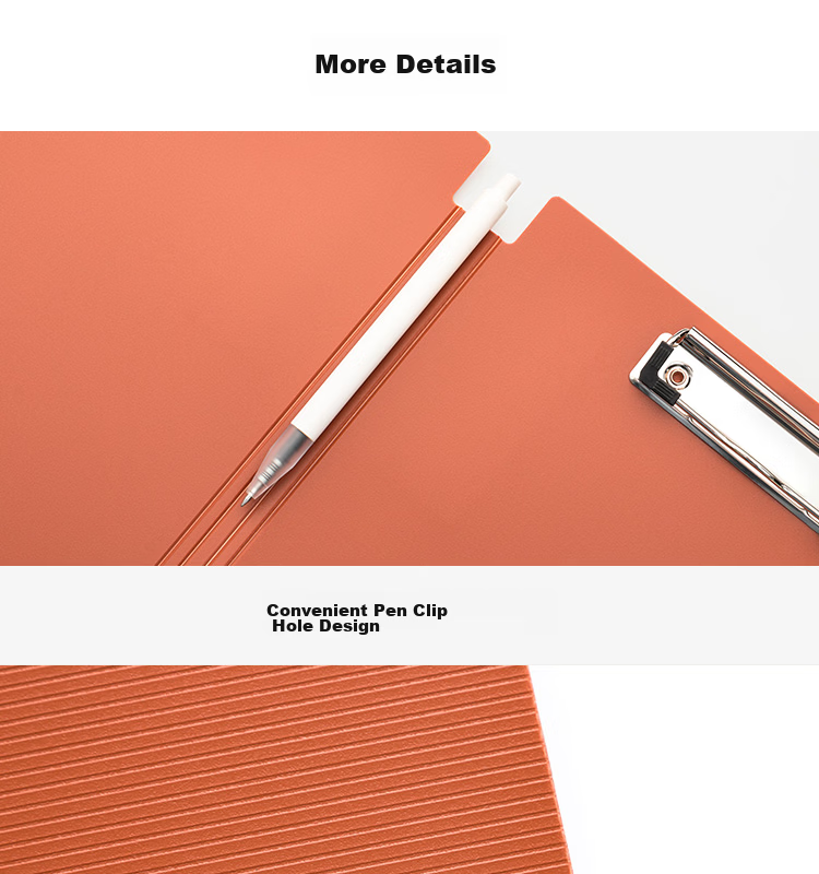TIANSE A4 File Folder, Vertical Folding Board Clip, Thickened Foam PP Conference Folder, Secretary Folder, Document Folder, Exam Paper Folder, Signature Presentation Folder, Office Supplies TS-1632, Antique Bronze Brow 11