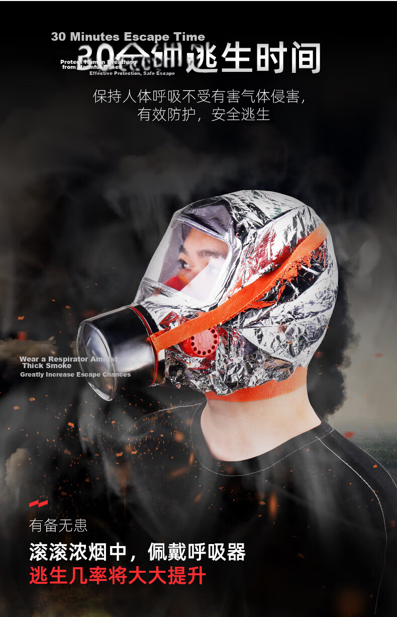 YUANBANG Fire Blanket, Household Kitchen Use 1.5M Fire Blanket, Heat Insulation Flame Retardant, National Fire Certification, Fiberglass 9