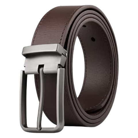 HALFEEL Men's Belt, Handmade Durable Leather Belt, Vintage Wear-Resistant Cowhide Pin Buckle, Trendy Genuine Leather Trouser Belt, Father's Day Gift