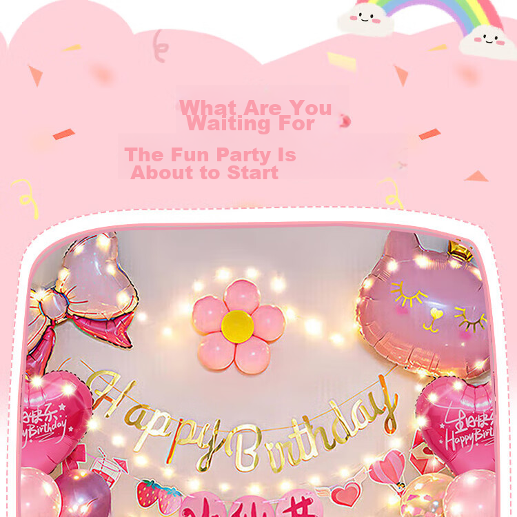 Ounizi Birthday Hat, Birthday Scene Decoration, Girl's Birthday Props, Atmosphere, Boy's Party Decorations, Happy Birthday Headband 4