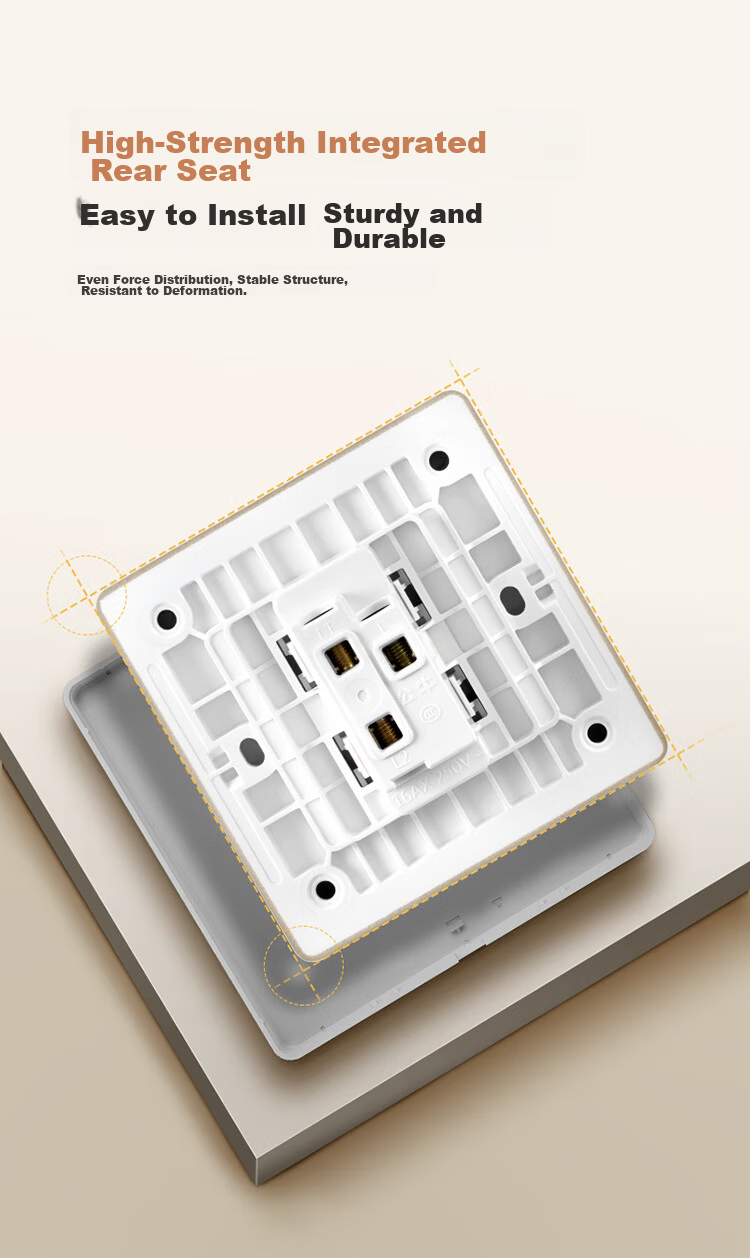 BULL G12 Series Triple Single-Control Switch Cream Style Large Panel Switch G12K311 Starry Gold 21