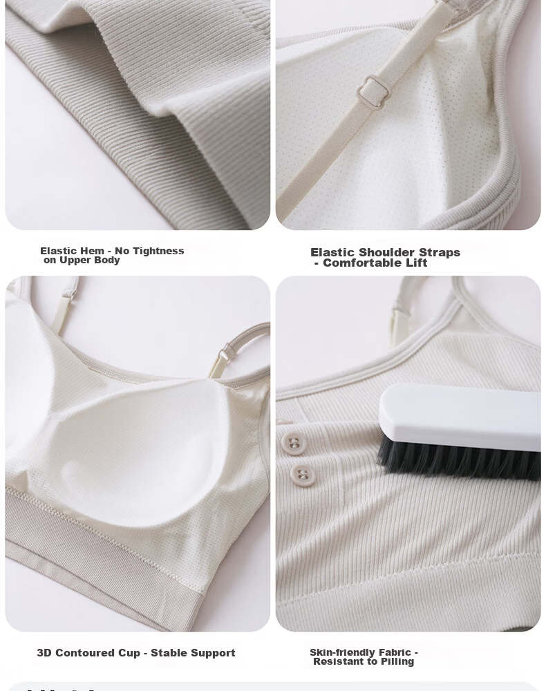 Free Style Modal Camisole Tank Top for Women with Padded Bra, Spring Summer, Beautiful Back, Inner Layer, Outerwear, No Bra Needed 12