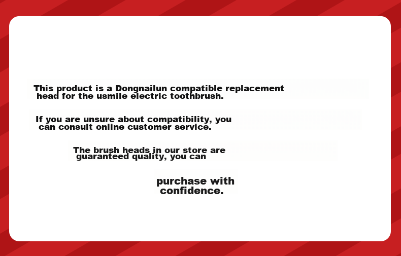 Dong Nai Lun Compatible with Usmile Electric Toothbrush Heads for Y30, Y30PRO, Y20, Y10, P10, P20PROX, T10, P1, P3 Replacement Universal Professional White, Pack of 6 2