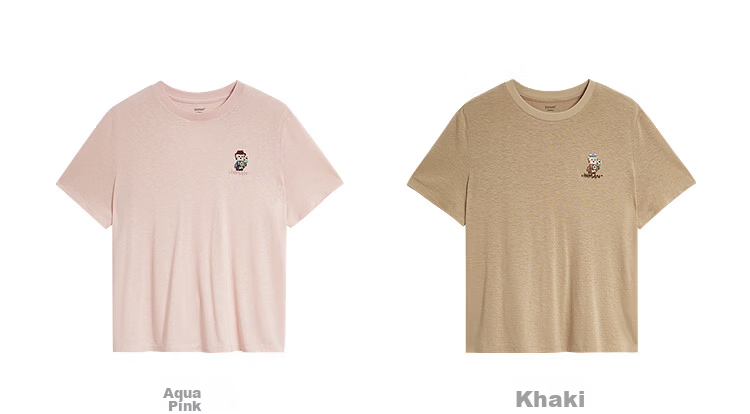 INMAN Acetate Linen Pet Embroidery T-Shirt 26 Summer Women's New Regular Fit Short Sleeve Top Khaki L 24
