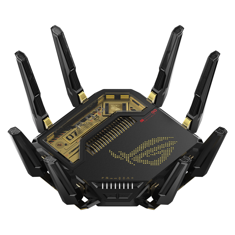 ROG Octopus 7 WiFi7 Router 20th Anniversary Limited Edition Gaming Wireless Tri-Band 10G Home Router Aimesh Flexible Networking GT-BE96