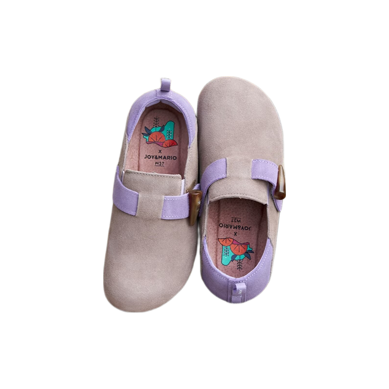 J&M Bogen Women's Shoes, Spring Outdoor Wear, Soft Sole, Retro Full-Coverage Casual Niche Flats, Khaki, Size 37