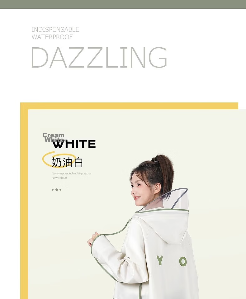Beimei Electric Scooter Raincoat Women's Integrated Full-Body Separate Rider and Vehicle Design Windproof Heavy Rain Single Rider Waterproof Poncho 20