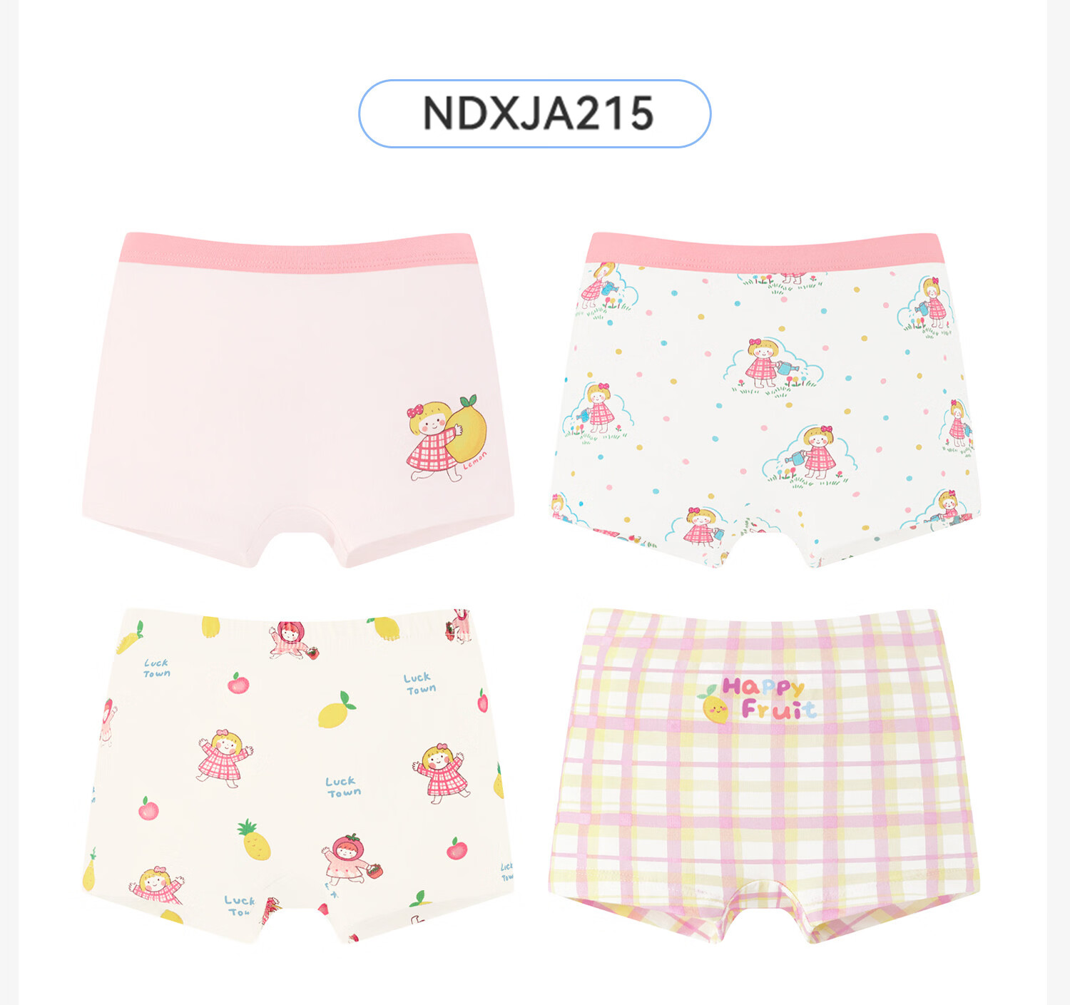 Nido Bear Children's Cotton Boxer Briefs for Girls Toddler and Kids Comfortable Developmental Underwear 43