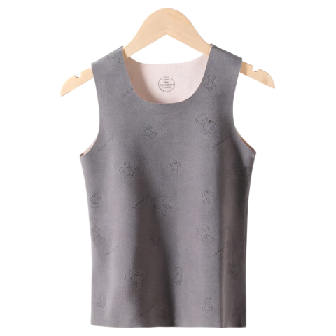 Caiyue Kids Thermal Vest Double-Sided Fleece Boys Girls Autumn Winter Cold-Resistant Seamless Heating Base Layer Underwear Vest