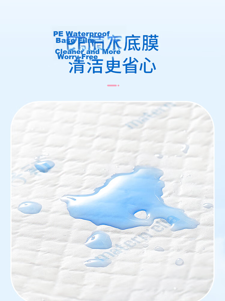 Zichu Baby Disposable Diaper Pads 100pcs 33x45cm Class A Waterproof Breathable Washable Baby Care Pads 4