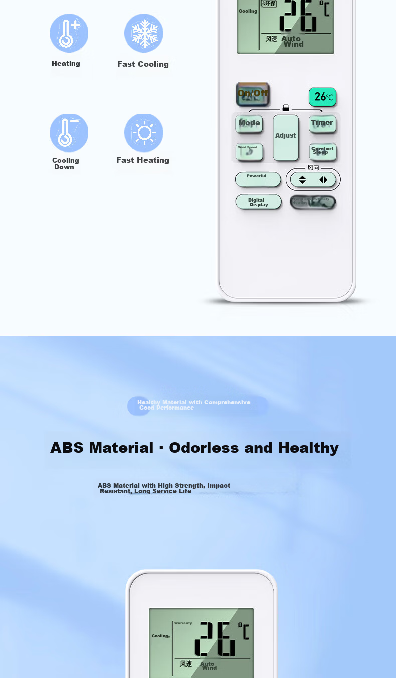 Accoona Universal Remote Control Compatible with Gree Air Conditioners, Suitable for Central Air Conditioning, Ducted Units, Wall-Mounted Units, Floor-Standing Units, Yunjia, Tianli, Q Changjun, Yuyue, Inverter Units, All Models, yapof3/20 6