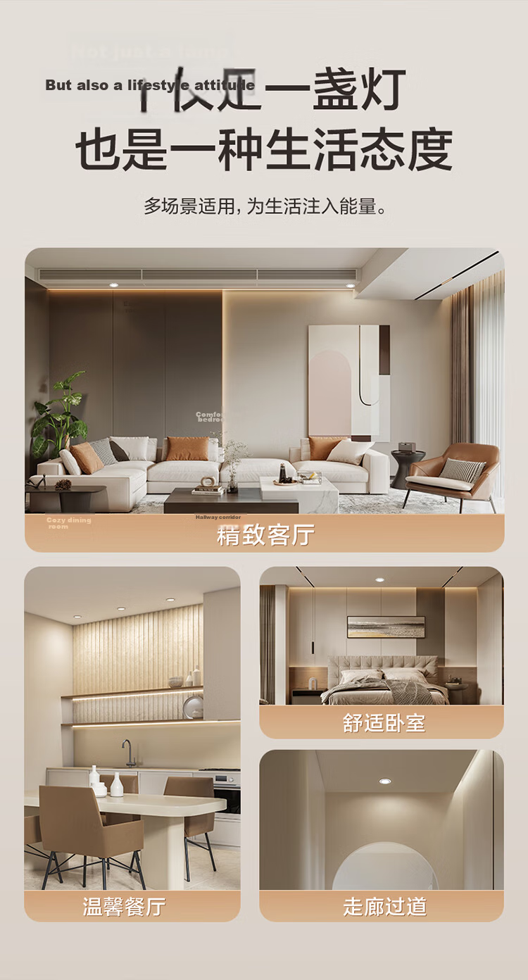 BULL LED Metal Downlight MT-K4R5A-AS White Paint 4.5W 3-inch 4000K Warm White Light Cutout 70-80mm 10