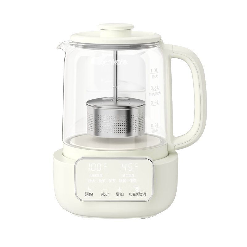 Ankale Multifunctional Stewing and Cooking Health Pot, Food-Grade 0-Coating 316 Stainless Steel, Liftable Tea Kettle, Insulated Integrated Fully Automatic Constant Temperature Electric Kettle AJL-10Y0