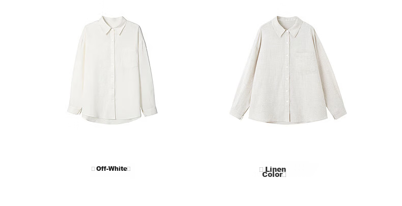 Demana [with Linen Lyocell] Spring Simple Lapel Large Pocket Loose Slimming Concealing Shirt for Women High-End Feel 16