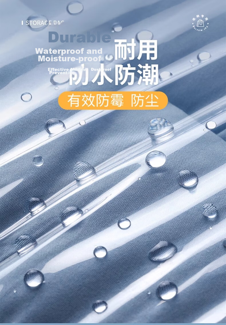 Dengbi Transparent Plastic Quilt Storage Bags Large Dustproof Clothes and Bedding Storage Bags 5-Pack 5