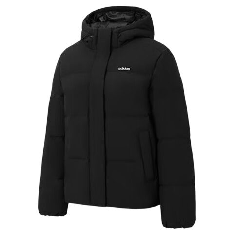 Adidas 550 down Commuter Windproof Warm Duck down Jacket Puffer Coat for Women, Winter Hooded M Size