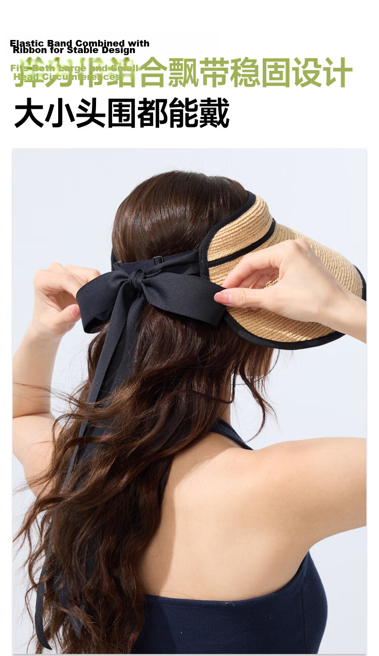 Beneunder Sun Hat, Summer UV Protection Hat for Women, Straw Hat, Wide Brim Sunhat, UV-Resistant, Egg Roll Style Hat UL558 30