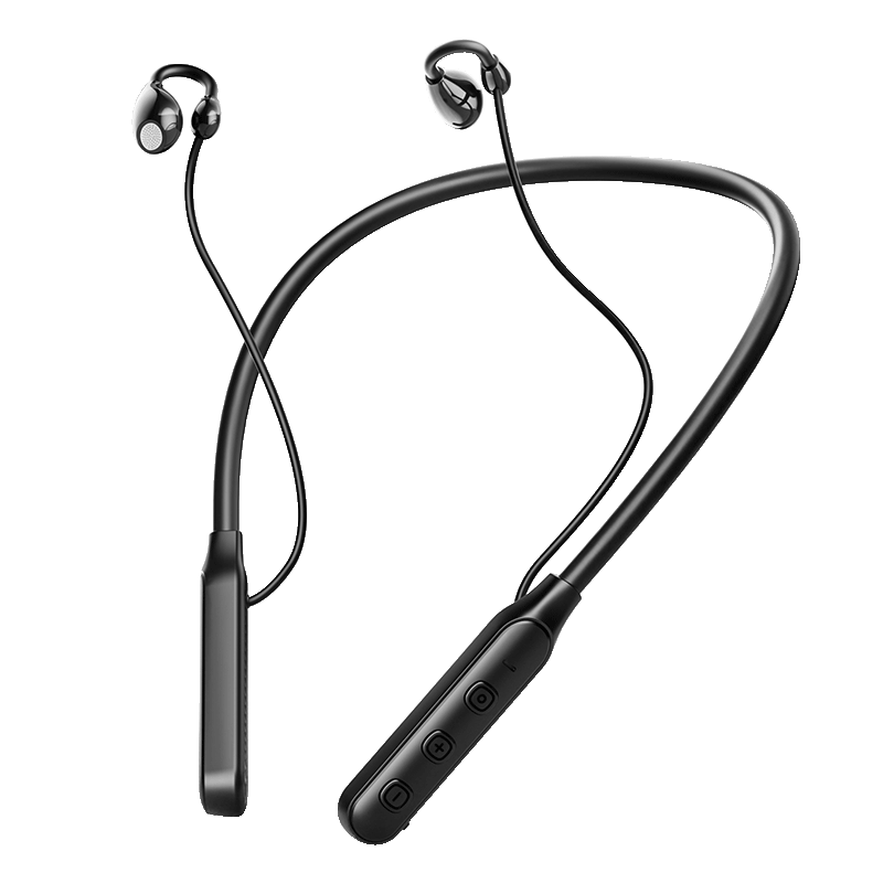 Chengao Neckband Bluetooth Earphones 2026 New High-Quality Long Battery Life Wireless Running Sports Waterproof Sweatproof Earclip Universal Y8 Black