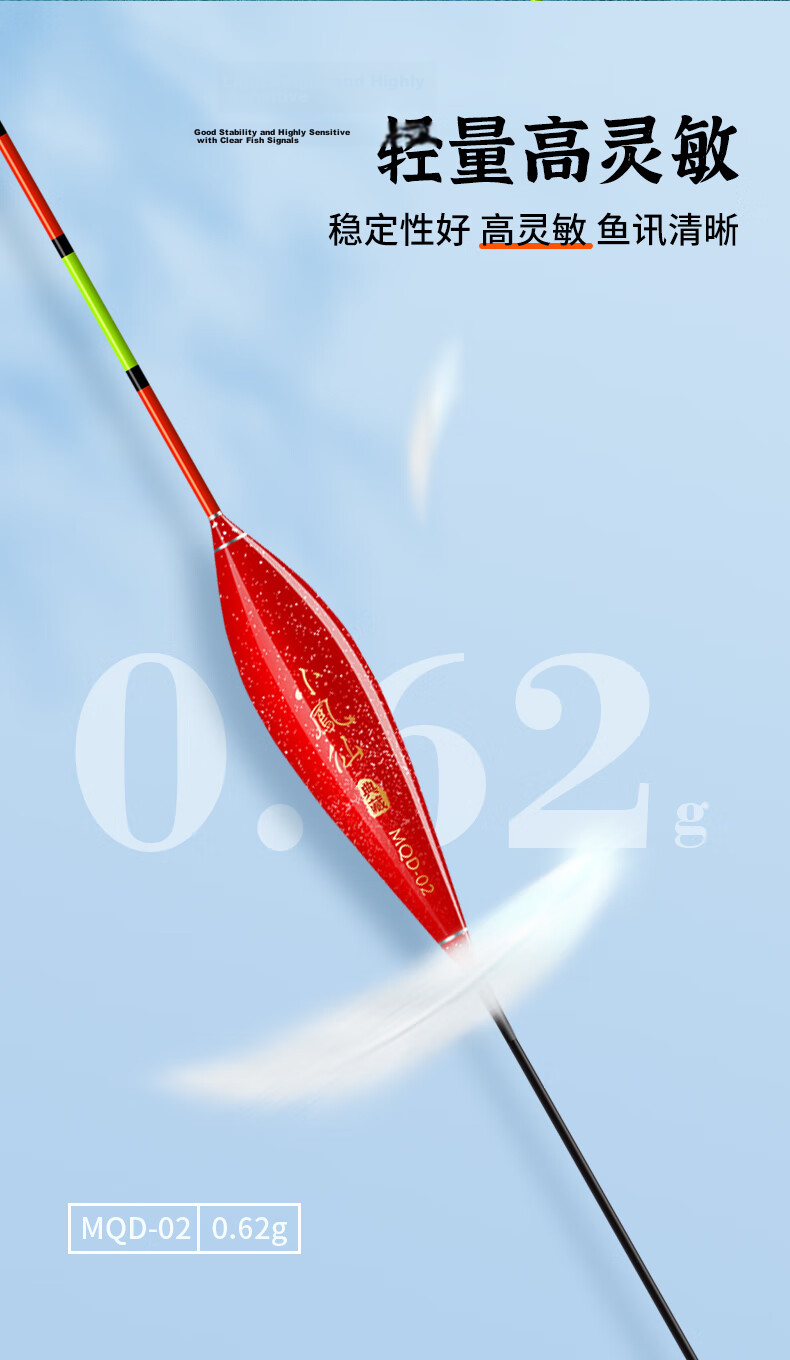 Xiaofengxian Fish Float MQD-03 Crucian Carp Nano Float High Sensitivity Thick Tail Visible Fishing Float Nearsighted Float Fishing Tackle 5
