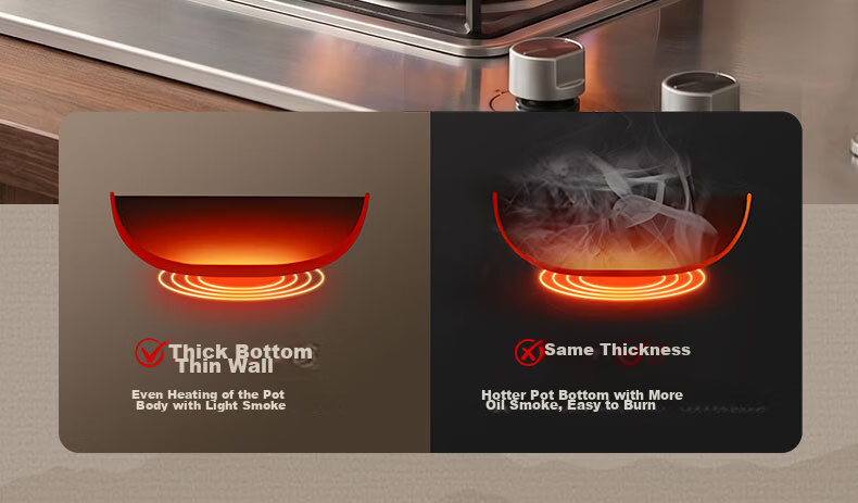 Royalstar Small Iron Wok Non-Coated Flat Bottom Mini Stir-Fry Pan for Single Use Compatible with Induction and Gas Stoves 11