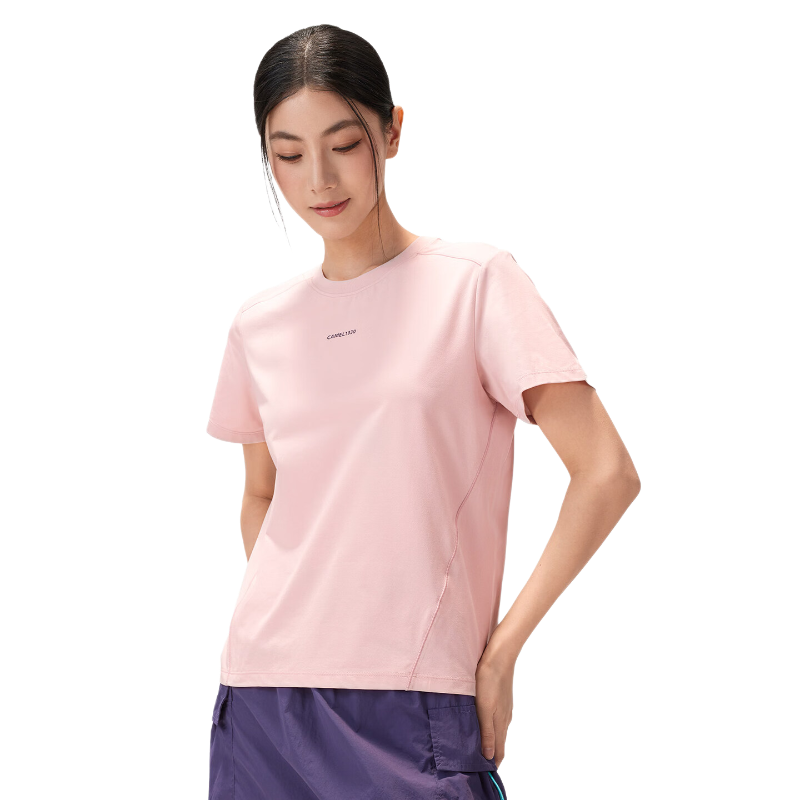 CAMEL Outdoor Quick-Dry T-Shirt Women Summer 26 Short Sleeve Original Yarn Cooling Breathable Hiking Mountaineering Sun Protection T-Shirt Men K049