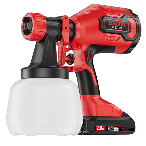 Delixi Brushless High-Power Lithium Battery Electric Paint Sprayer Integrated High Atomization Latex Paint and Oil Paint Spraying Machine 2Ah