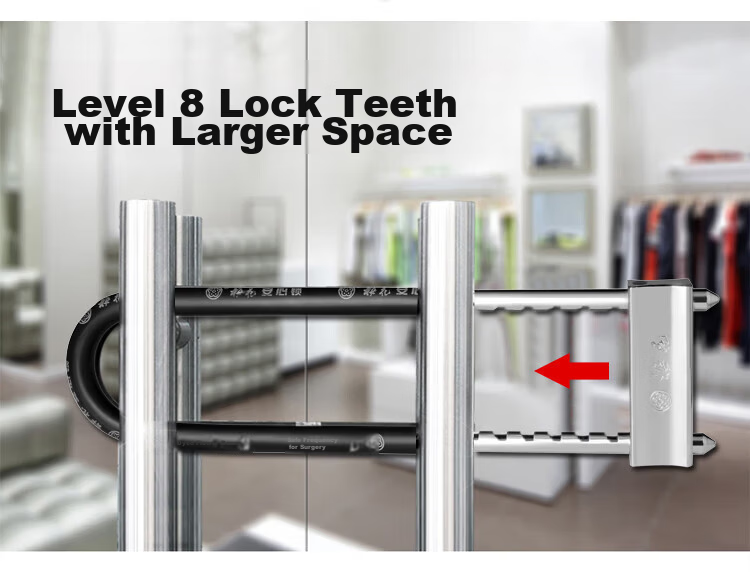 BLOSSOM U-Shaped Lock Glass Door Lock Double Door Lock Motorcycle Lock Copper Core C-Level Lock Cylinder Anti-Theft Lock 800-602 2