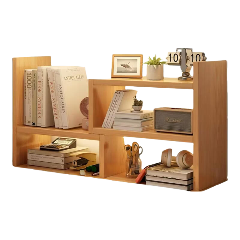 Quanpinwu Desktop Bookshelf, Storage Rack for Desk, Office File Organizer, Simple Study Table Book Storage