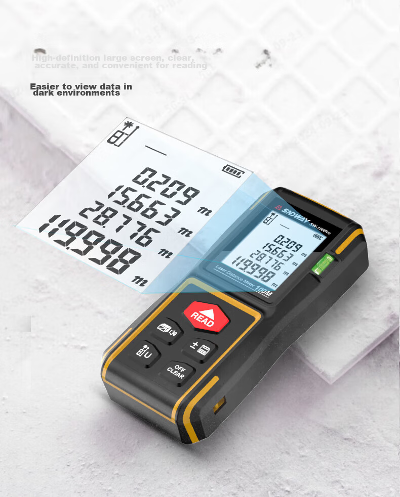 SNDWAY Infrared Laser Distance Meter High-Precision Handheld Electronic Measuring Device 5