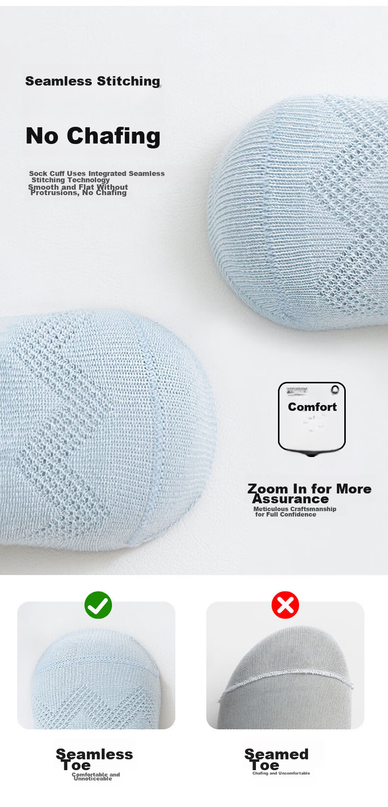 Five Cotton 5 Pairs Children's Socks Summer Combed Cotton Mesh Thin Breathable Baby Mid-Calf Socks Seamless High Elasticity 7