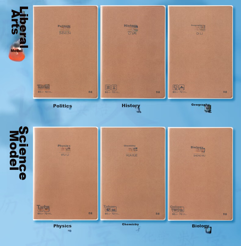 M&G Stationery B5/72 Sheets English Notebook High School Subject Exercise Book Student Mistake Notebook Vocabulary Notebook Kraft Paper Cover Notebook Original Flavor 1 Piece MPY4RK90 Exam Essential 4