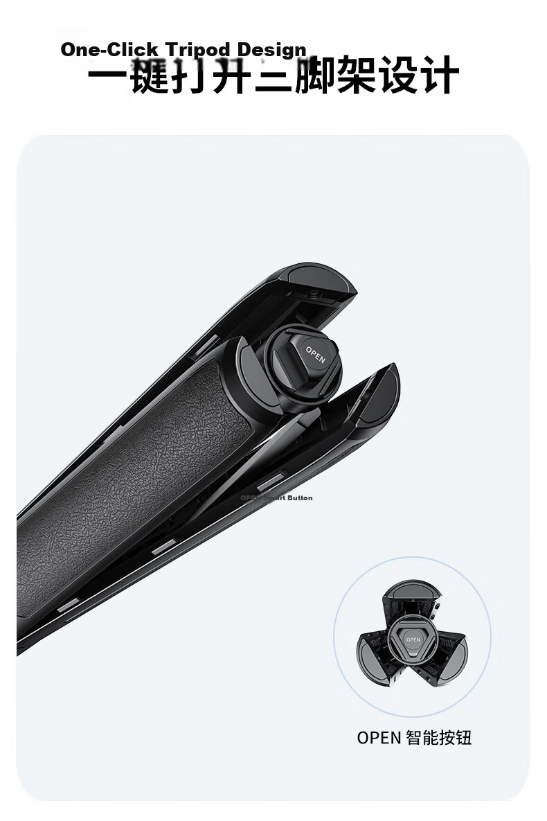 VRIG TP-21 Portable Tripod Handheld Selfie Stick Extension Rod for DJI Action 6/5 Pro/4 Pocket 4 Feiyu Luna Sports Camera Accessories AcePro2 Mount 2