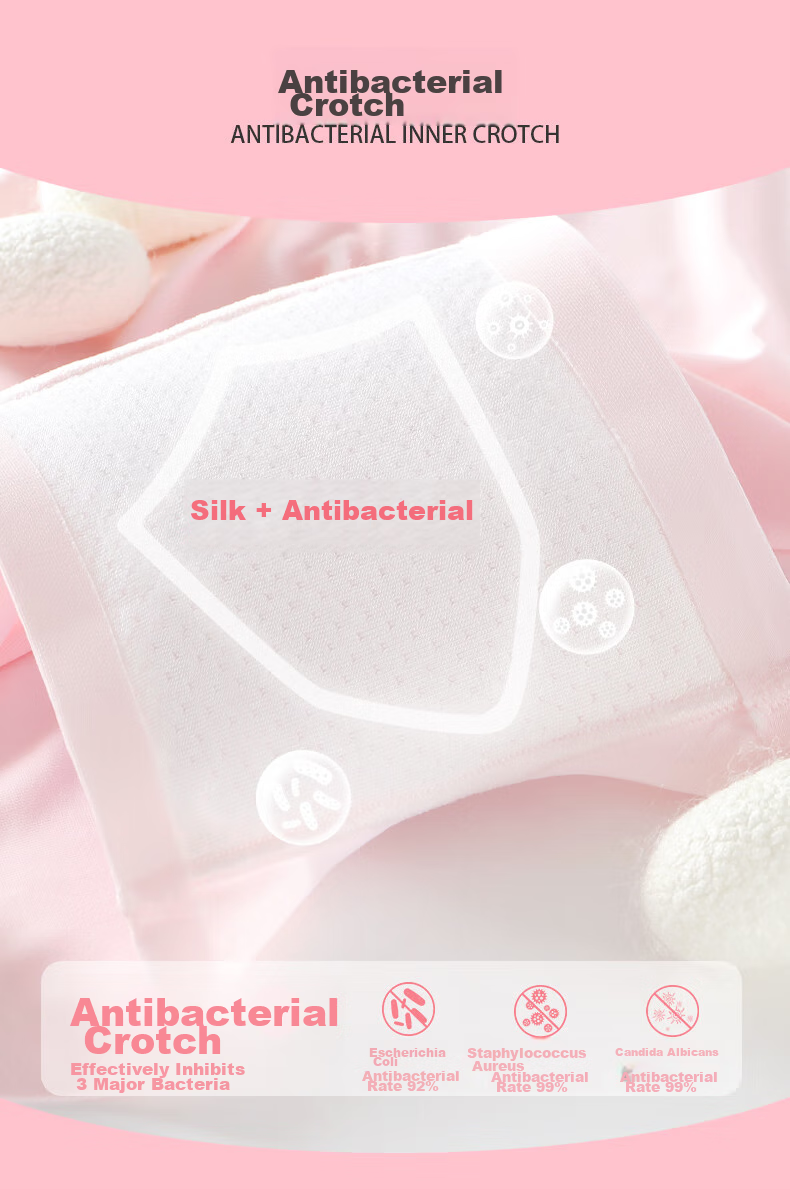 Duomiaowu Girls' Underwear, Children's Ice Silk Modal Boyshorts, Big Kids Summer Thin Antibacterial Shorts, K00107-110 9