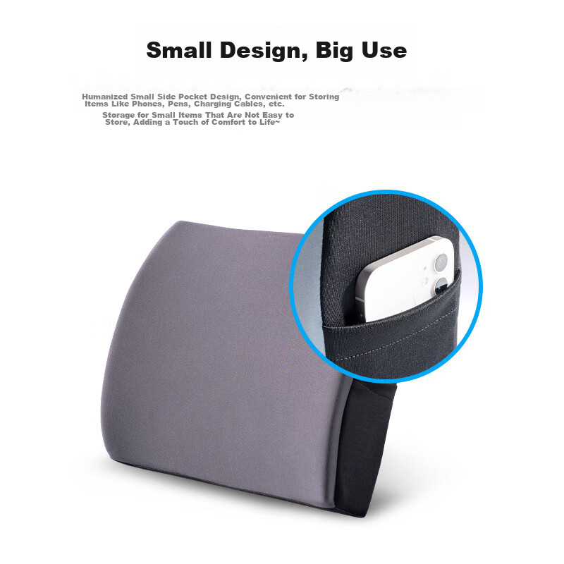 Zhiguozhe Lumbar Support Cushion for Bed Sleeping, Waist Pillow for Sleep, Lumbar Pad for Herniated Disc, Flat-Lying Lumbar Support Pillow 3