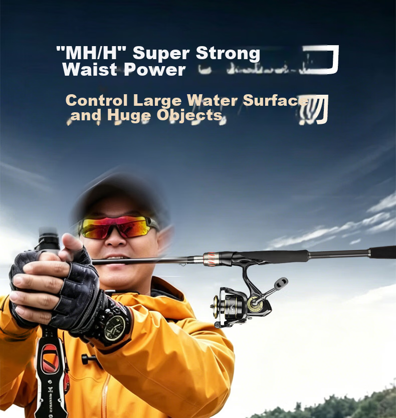 Wei Alliance 1.8m ML Straight Handle Lure Rod Smooth Casting Long Distance Versatile Bass Pike Blackfish Fishing Rod 8