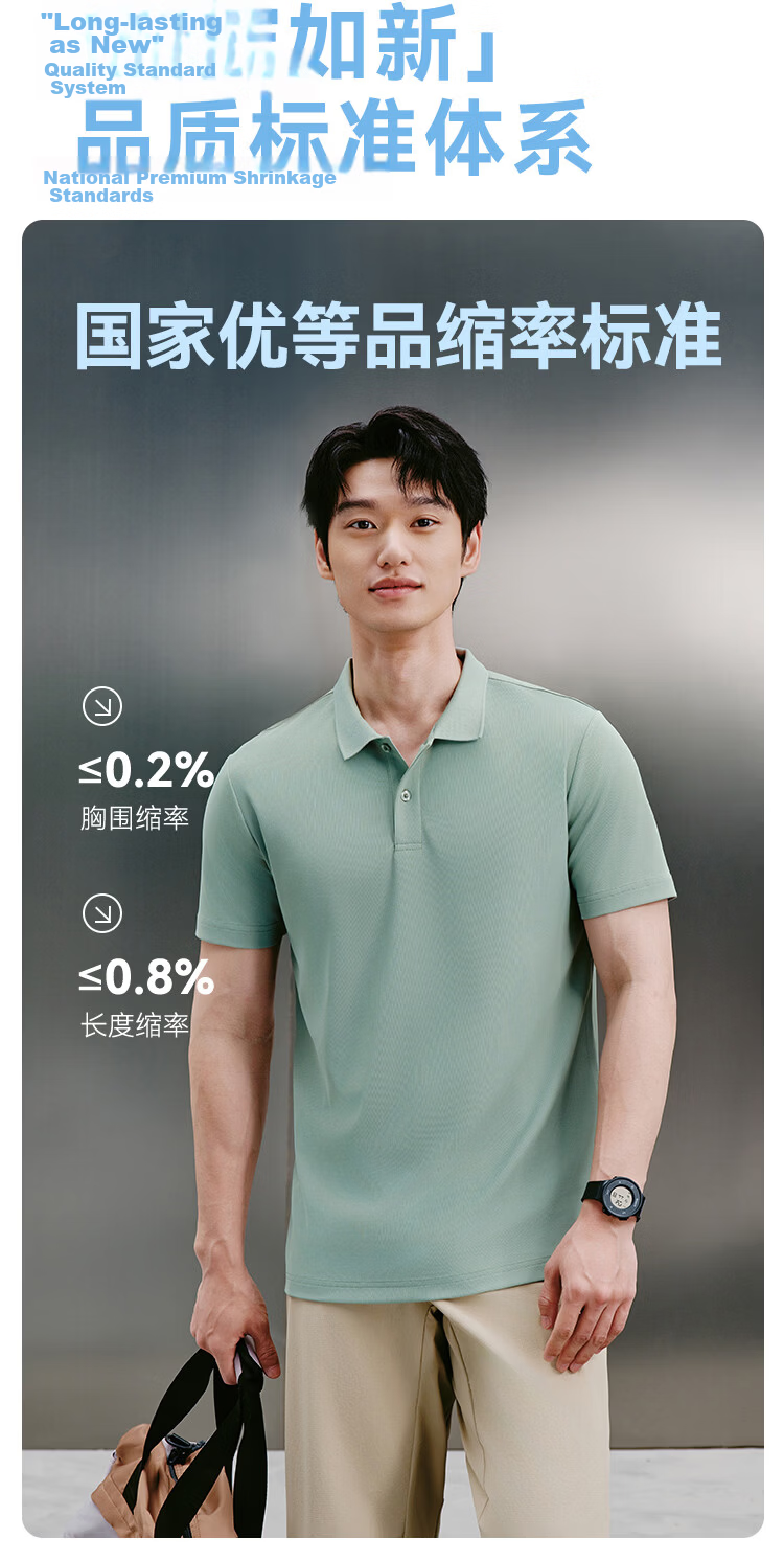 JD Jingzao Summer Men's Sports Short Sleeve T-Shirt Polo Shirt Running Fitness Outdoor Quick-Dry Gray Blue 3.0 L 14