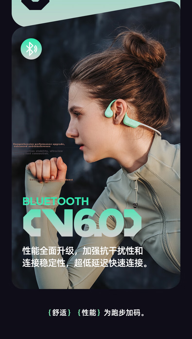 SHEYIN X7air True Bone Conduction Running and Swimming Sports Earphones Long-distance Marathon Fitness Ultra-long Battery Life IPX8 Waterproof Sweatproof Open Design 2026 New Black 16GB 13