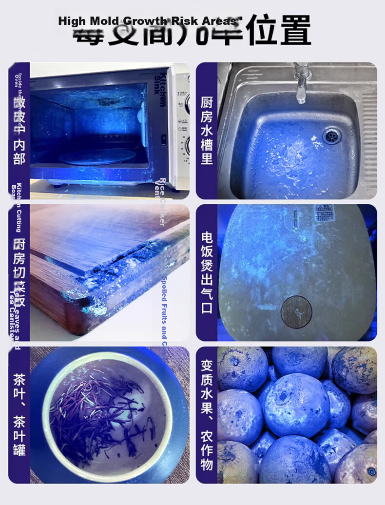 AIC UV Blacklight Ultraviolet Flashlight Fluorescent Agent Detector Money Verification Anti-Counterfeit Jade Identification 2