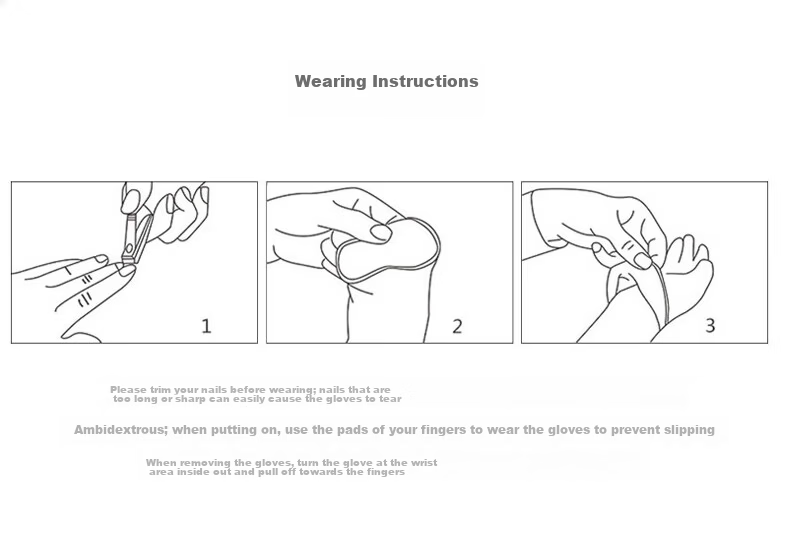 Usjing Disposable Nitrile Gloves 100pcs/Box Large Size Food Grade Black Pull-Out Gloves 11