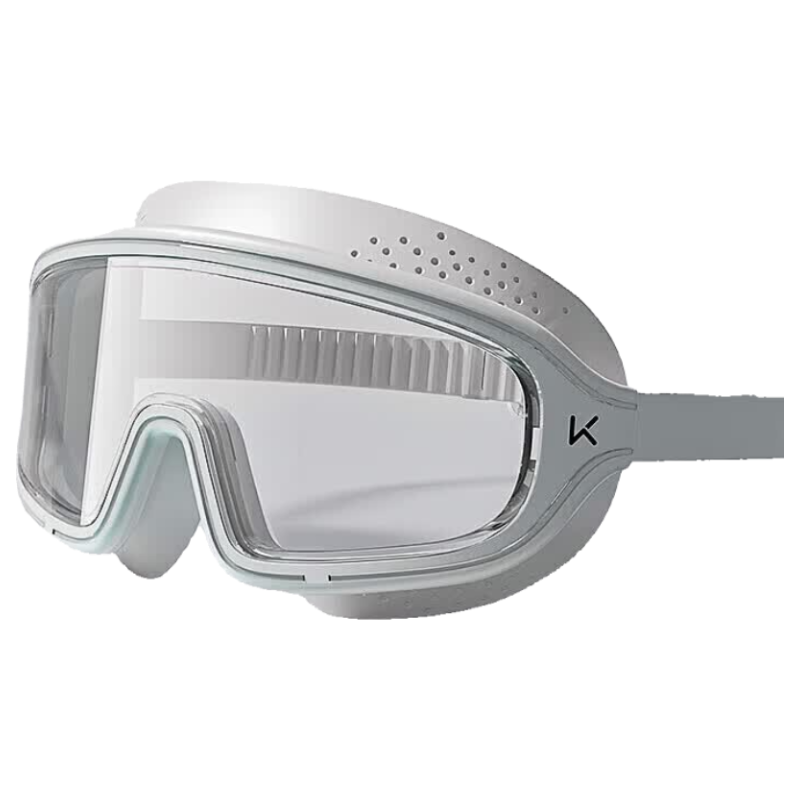 Keep Swimming Goggles, Large Frame, Waterproof, Anti-Fog, High-Definition, for Men And Women, Professional Training Swimming Equipment, Pure White