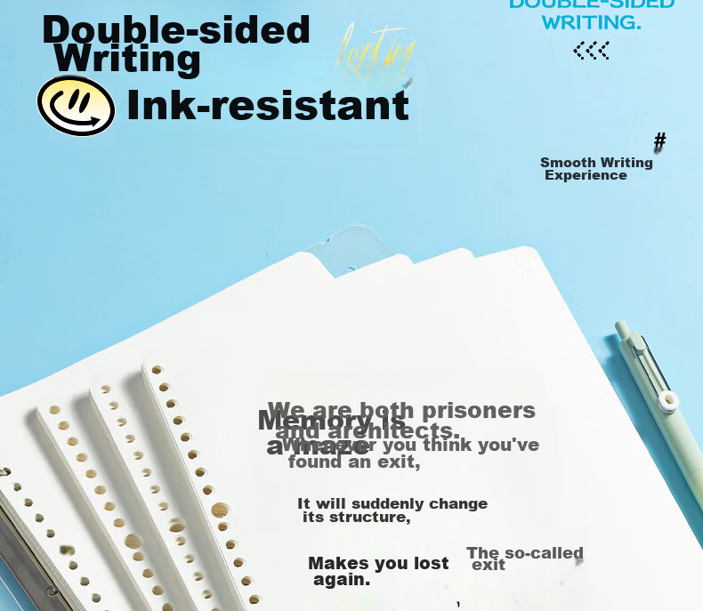 M&G Stationery B5 60-Sheet Ruled Refill Paper 26-Hole Detachable Notebook Refill APNHG076 Exam Essential 10