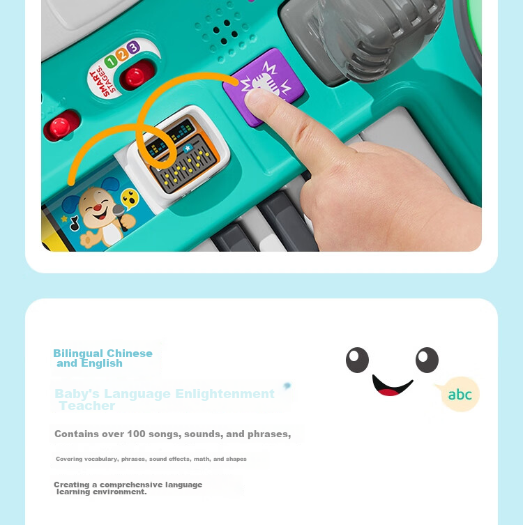Fisher-Price Birthday Gift, Number And Color Learning Early Education Toy, Learn to Crawl - 2-In Smart Play Crawling Snail HNV62 9