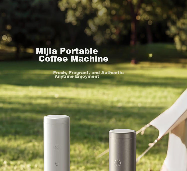 Mijia Xiaomi Portable Coffee Maker Mini Handheld Fully Automatic Capsule and Ground Coffee Machine for Office and Home Outdoor Camping Cold Brew and Hot Brew White with Storage Bag 1