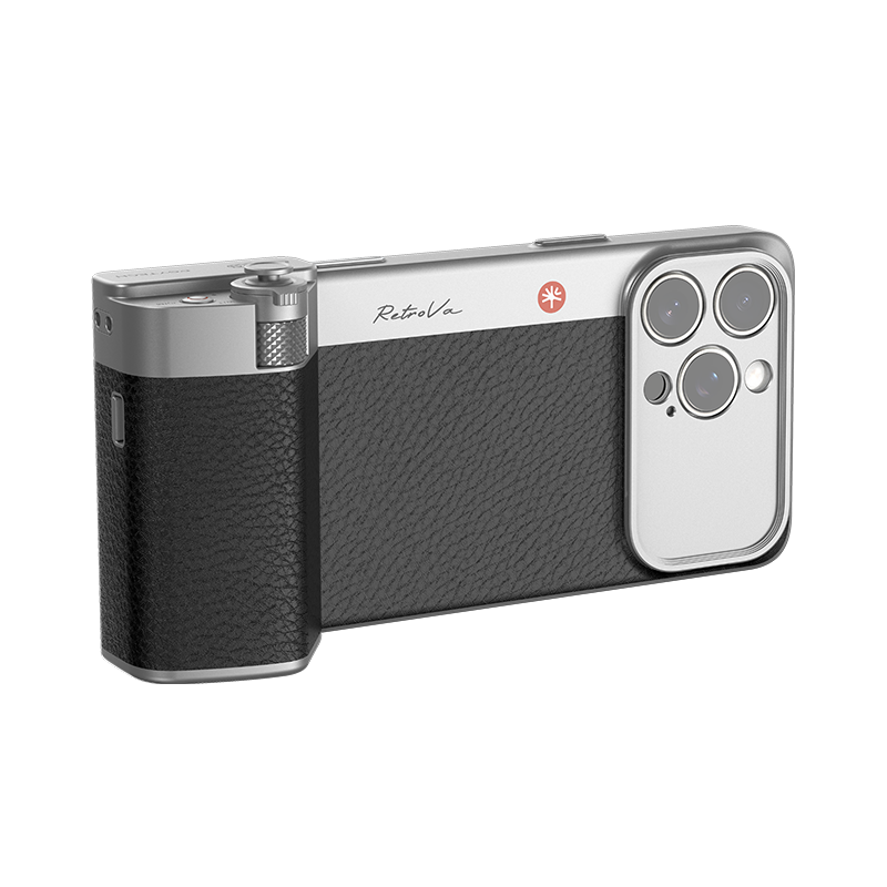 PGYTECH Apple iPhone 17 Photography Kit RetroVa Vintage Imaging Set iPhone 16 Pro Max Dandelion Photography Handle Long Focus Telephoto Lens Attachment