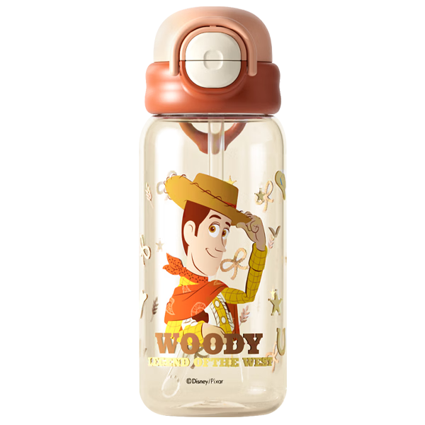 Disney Children's Water Bottle PPSU Student Dual Drinking Straw Cup Large Capacity Kindergarten Maternity Plastic Cup 650ml